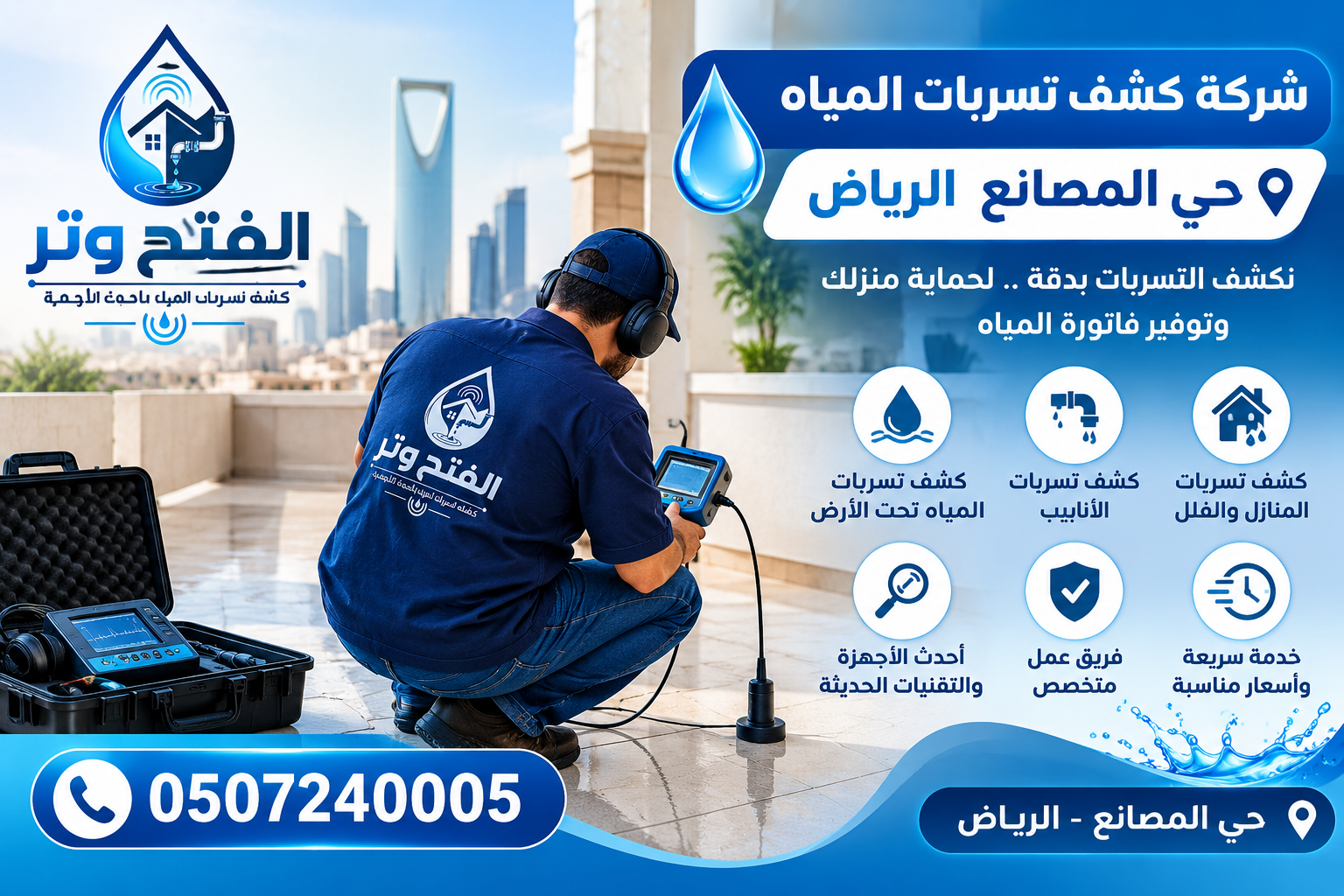 عيزه صوره عن شركة كشف تسربات المياه حي المصانع الرياض