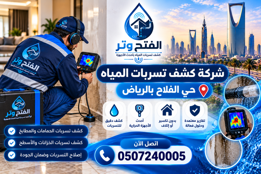 شركة كشف التسربات المياه حي الفلاح بالرياض