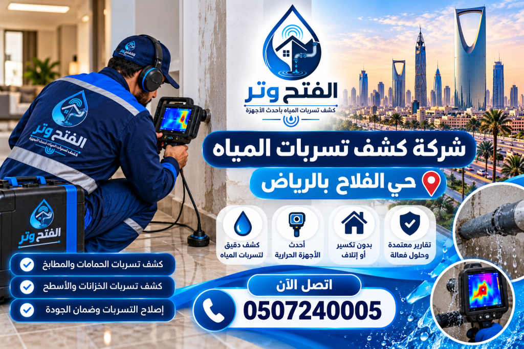شركة كشف التسربات المياه حي الفلاح بالرياض