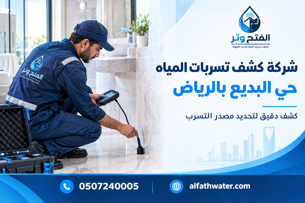 شركة كشف تسربات المياه حي البديع بالرياض