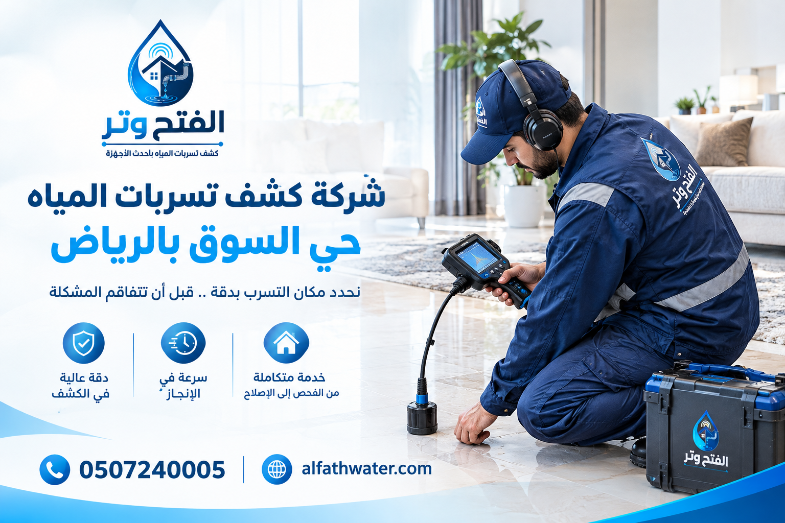 شركة كشف تسربات المياه حي السوق بالرياض