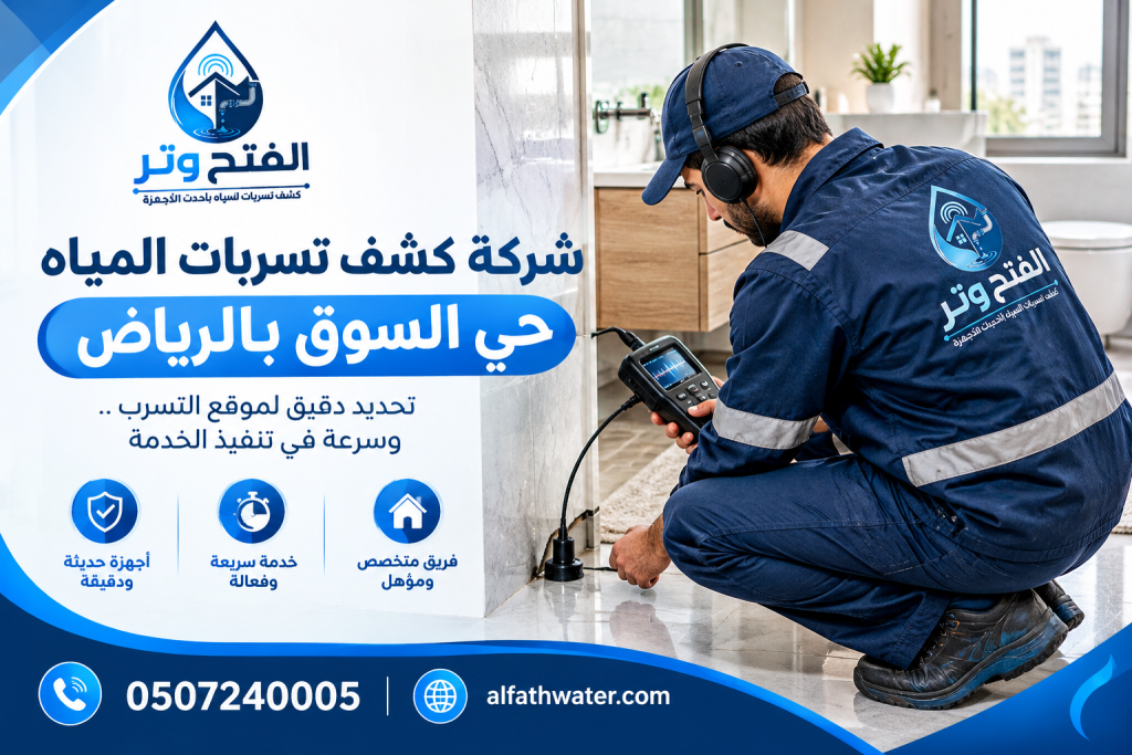 شركة كشف تسربات المياه حي السوق بالرياض