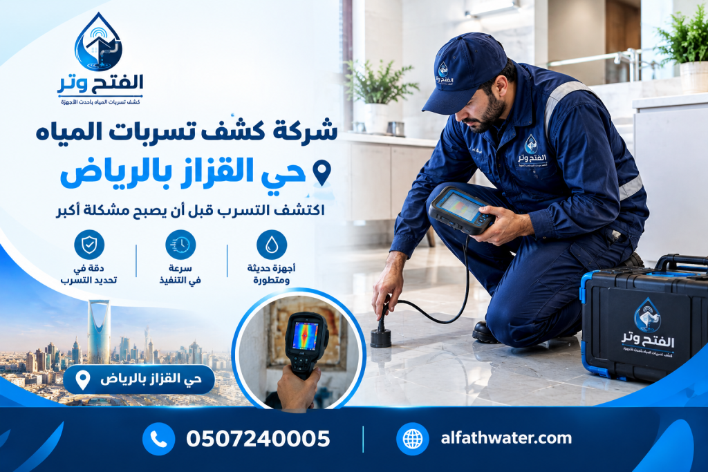 شركة كشف تسربات المياه حي القزاز بالرياض