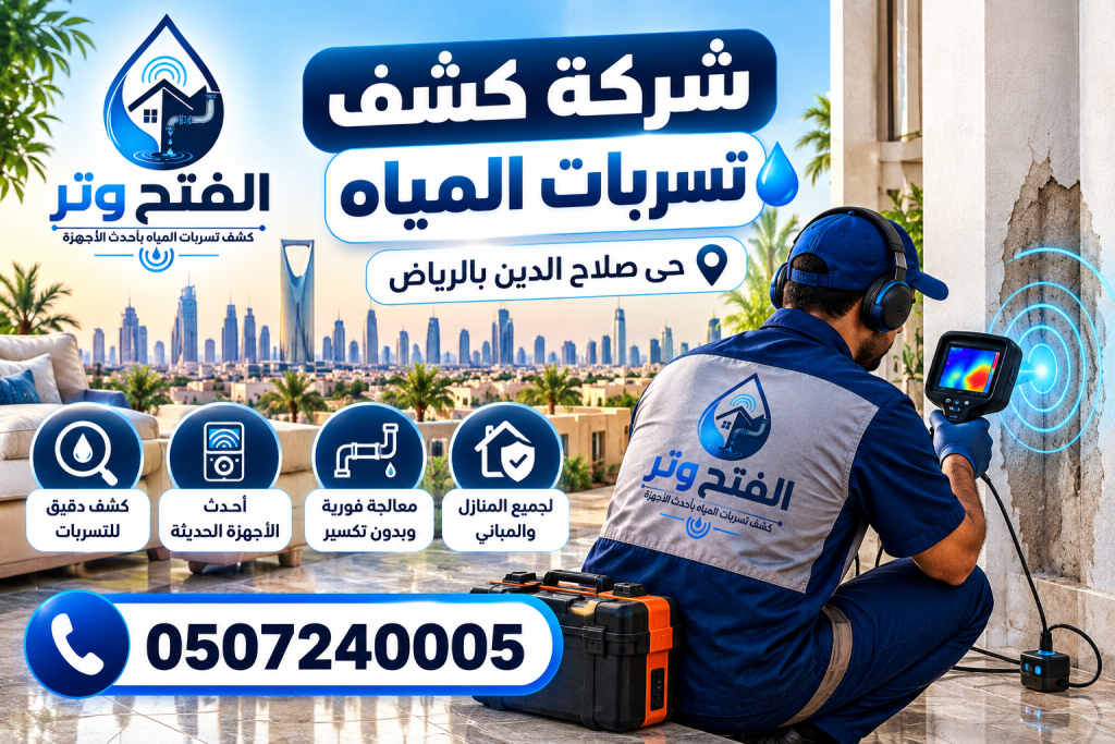 شركة  كشف تسربات المياه حي صلاح الدين بالرياض